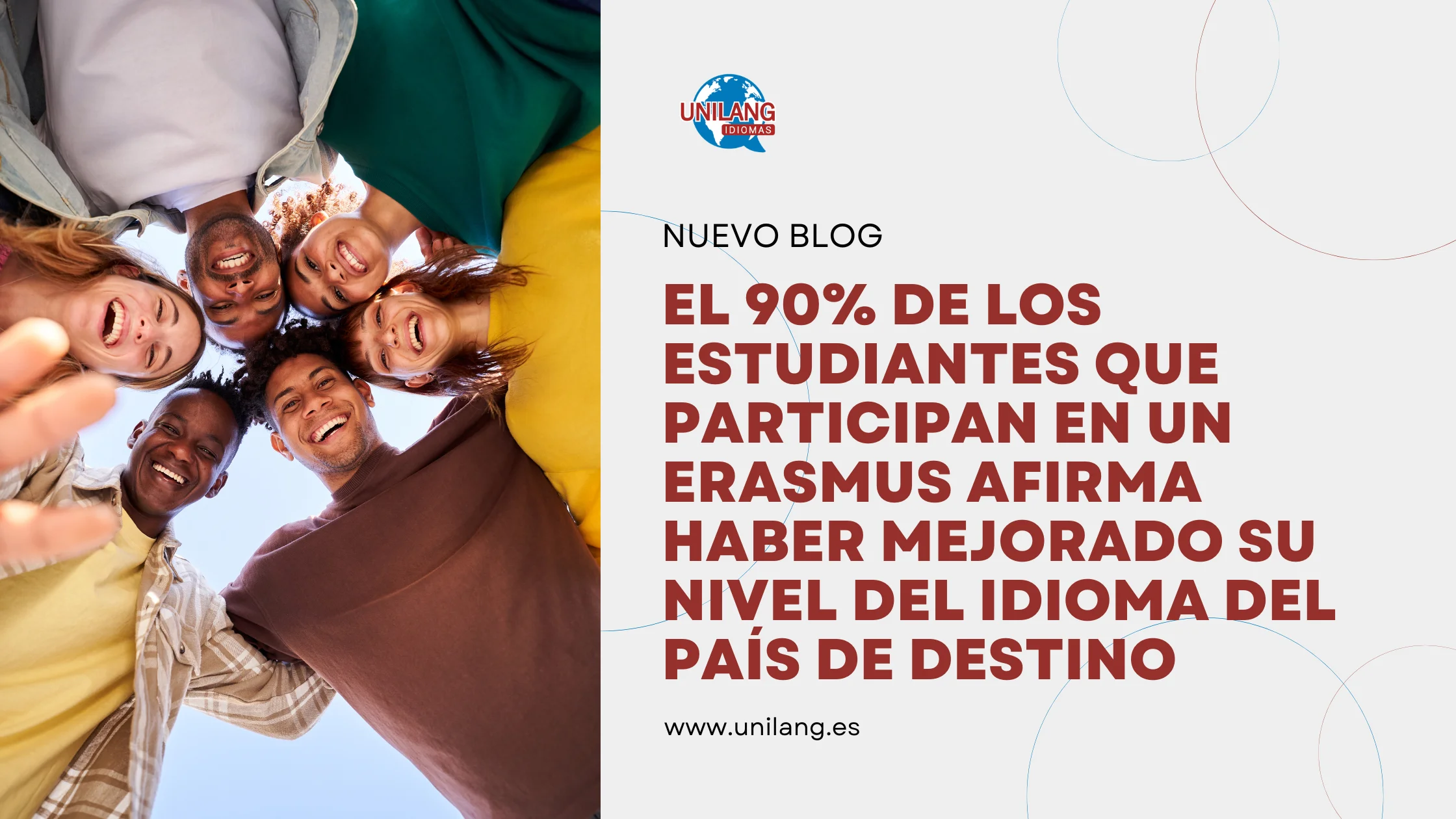 El 90% de los estudiantes que participan en un Erasmus afirma haber mejorado su nivel del idioma del país de destino